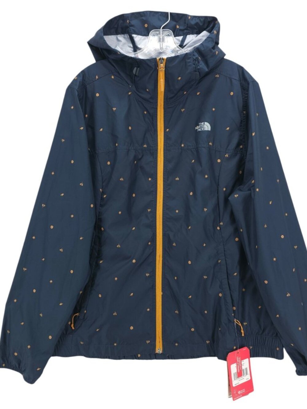 NWT THE NORTH FACE Women's Cyclone Jacket All Over Print Packable Hooded XXL